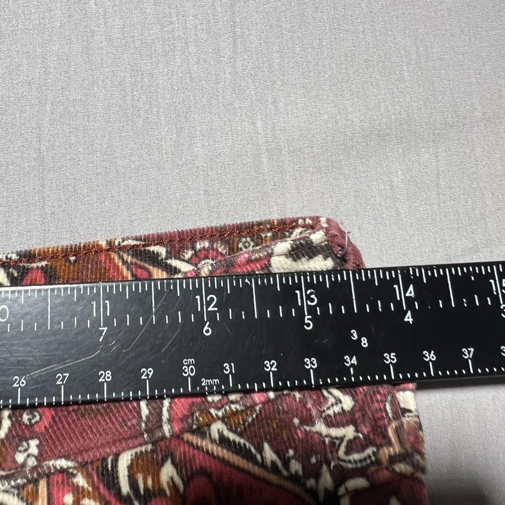 Sterling & Stitch Flare‎ Pants Womens 27x32.5 Brown Paisley Corduroy Boho Retro - Picture 12 of 16